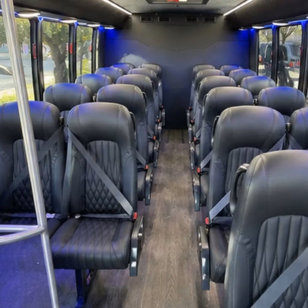 28 passenger minibus interior