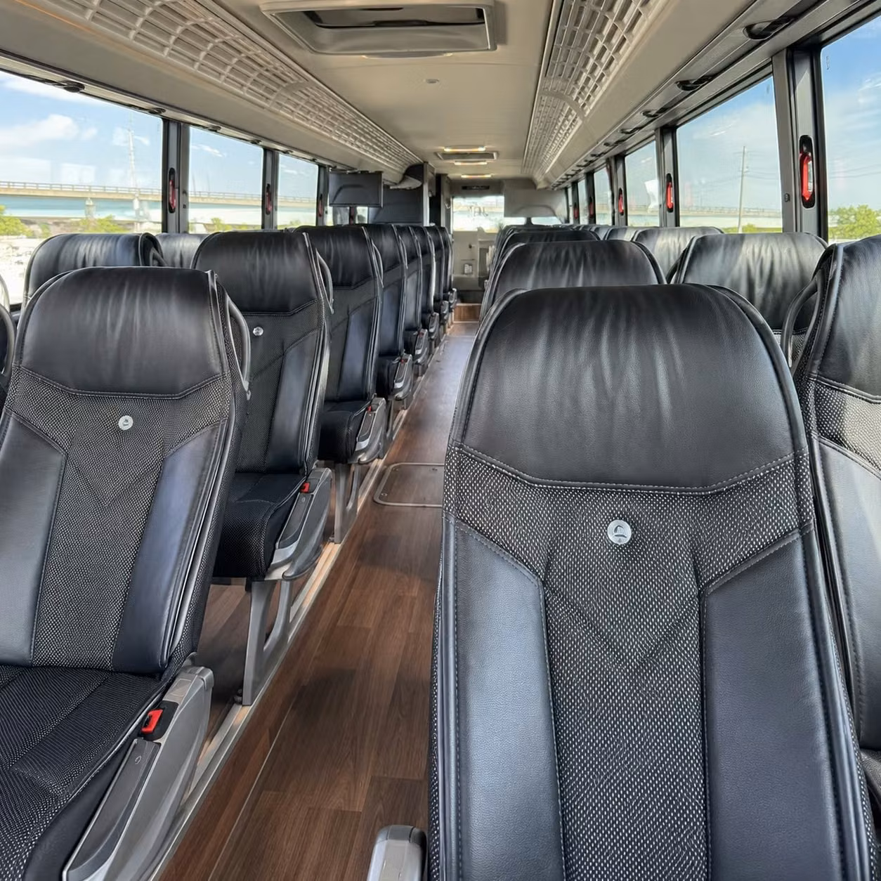 parma charter bus interior