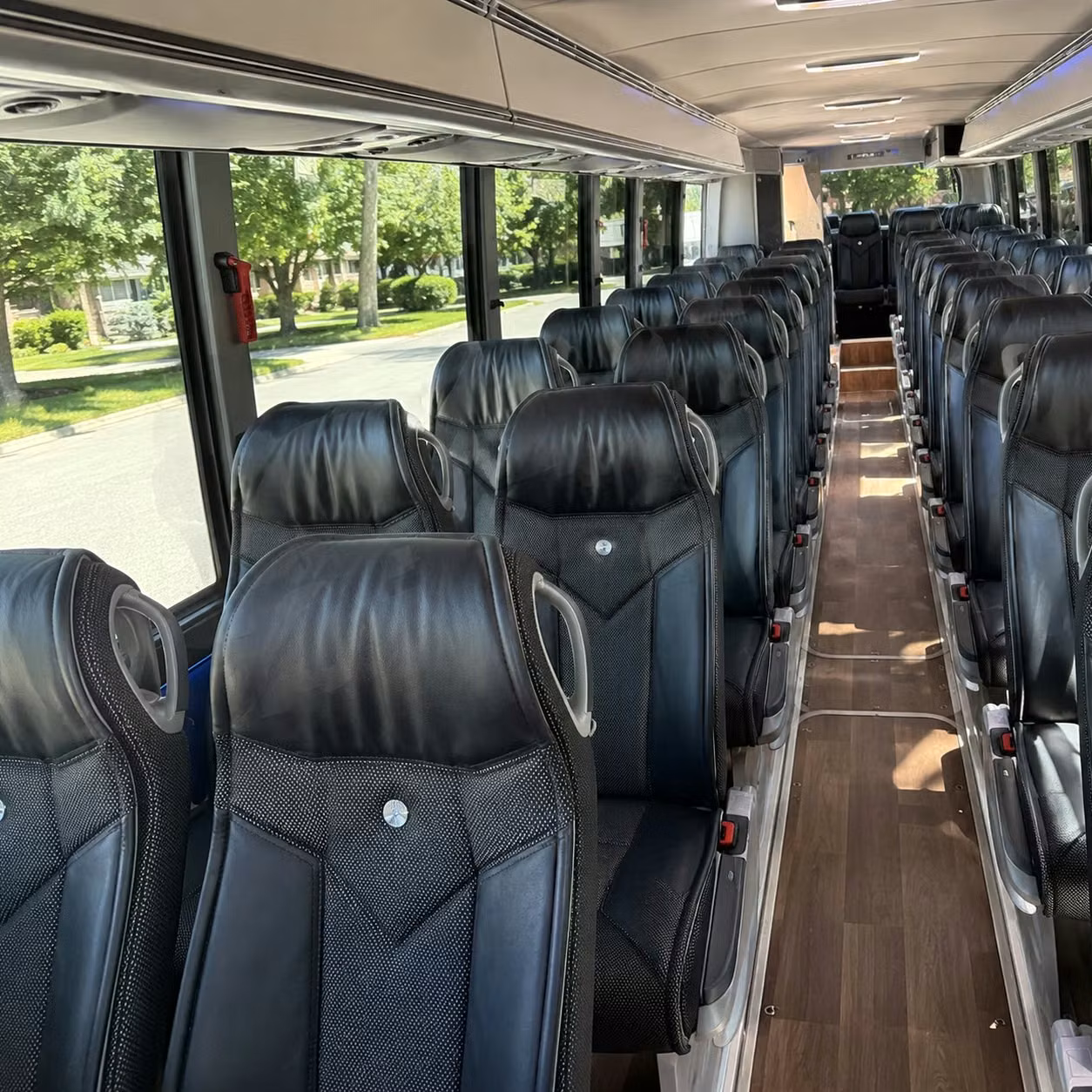 parma charter bus rental interior